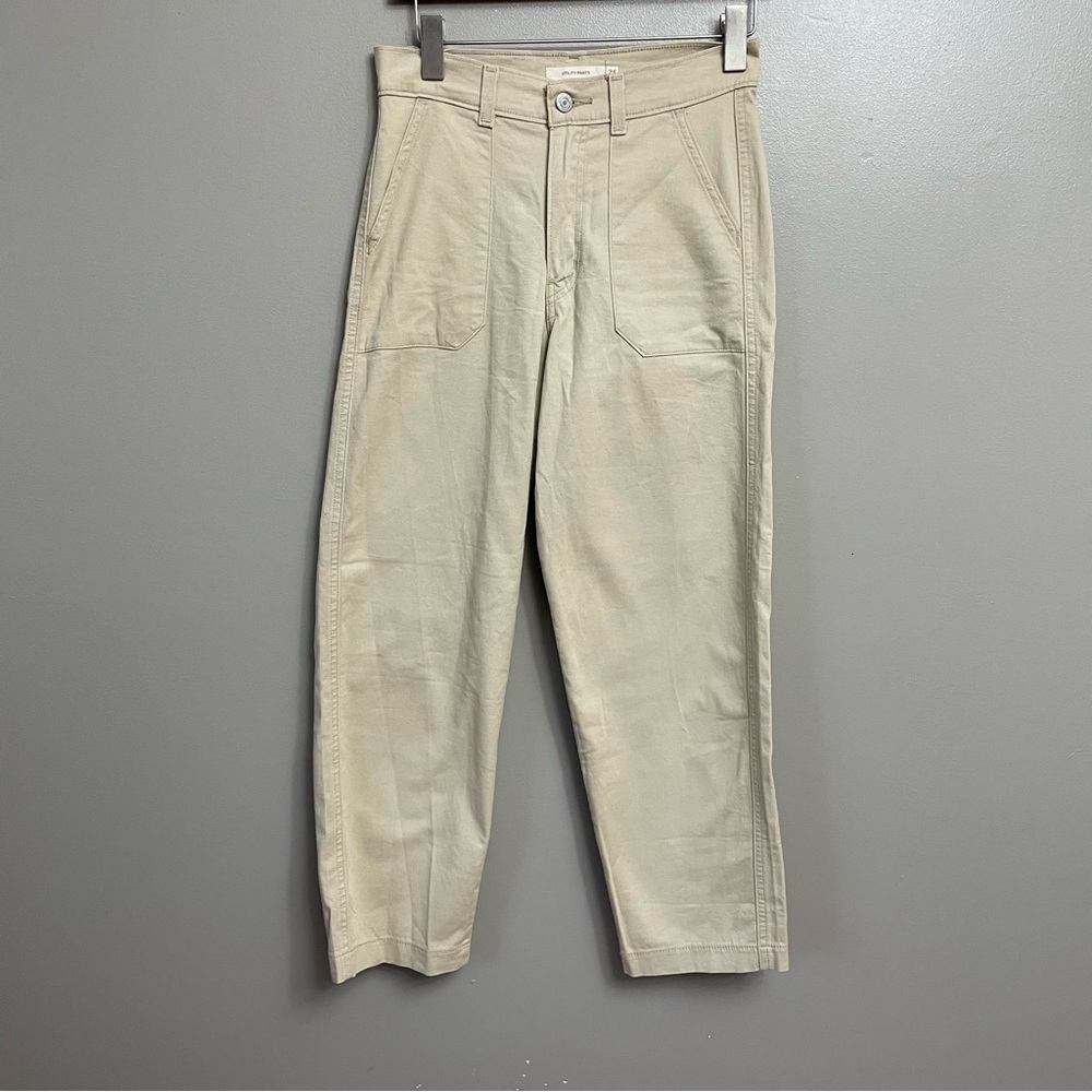 Levi’s women’s 25 x 27 Classic Wide Leg Utility Trouser cream
